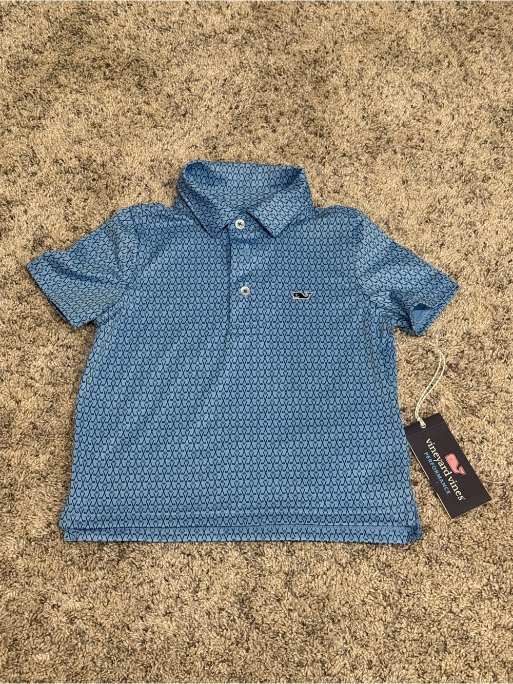 NEW with tags Vineyard Vines Boys Sankaty Polo Golf Clubs and Whales Size 3T